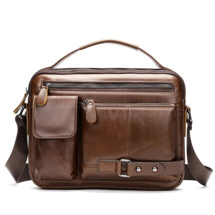 BANDOLERA DE CUERO GENUINO PATMOS 6004