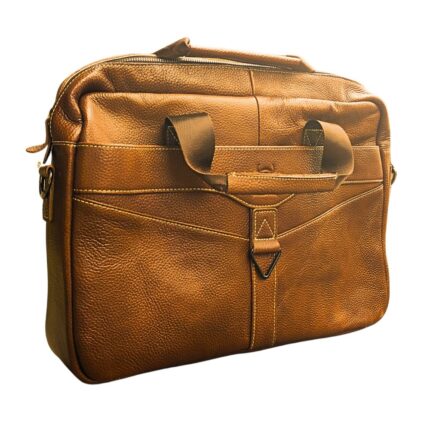 Maletin Maleta cuero genuino Bullcaptain Marron para Hombres